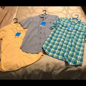NWT Men’s Columbia short sleeve button down shirts